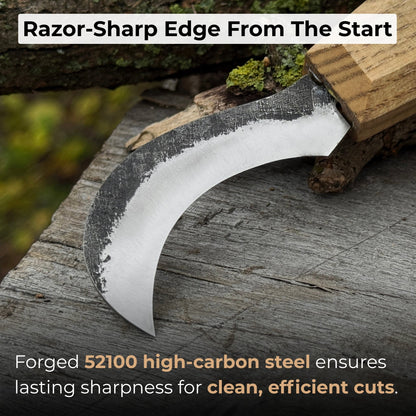 Forged Mushroom Knife with Brush, 6.5 cm (2.56 inches) - 2