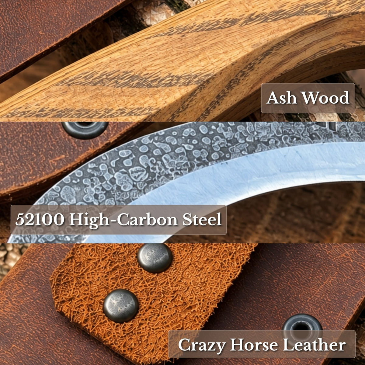 Forged Mushroom Knife with Brush, 6.5 cm (2.56 inches) - 7