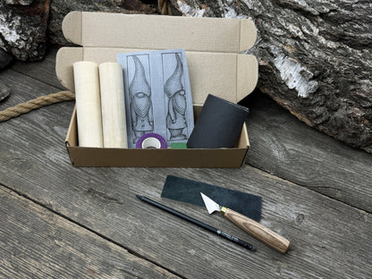 Gnome Carving Kit - Ideal for Beginners, Adults, Teens & Kids - 3
