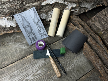 Gnome Carving Kit - Ideal for Beginners, Adults, Teens & Kids - 5