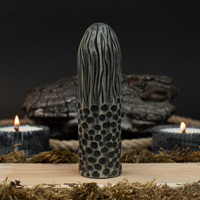 Hand - Carved Eir Figurine – 14 cm (5.7 inches) Wooden Norse Goddess of Healing Statue - 3