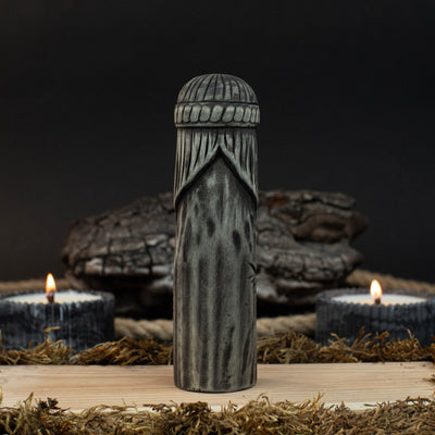 Hand - Carved Freyja Figurine – 14 cm (5.7 inches) Wooden Scandinavian Goddess Statue - 3