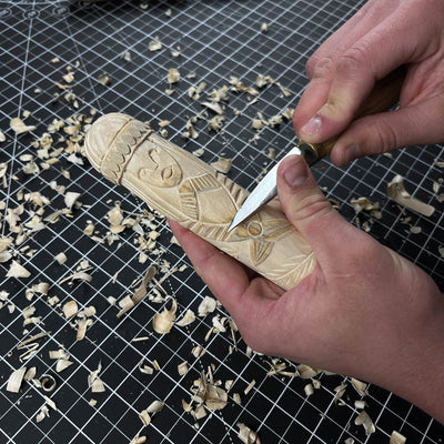 Hand - Carved Freyja Figurine – 14 cm (5.7 inches) Wooden Scandinavian Goddess Statue - 7