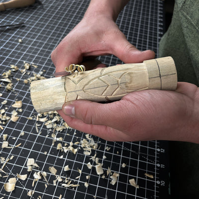 Hand - Carved Freyja Figurine – 14 cm (5.7 inches) Wooden Scandinavian Goddess Statue - 6