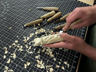 Hand - Carved Loki Figurine – 14 cm (5.7 inches) Wooden Norse God of Mischief Statue - 7