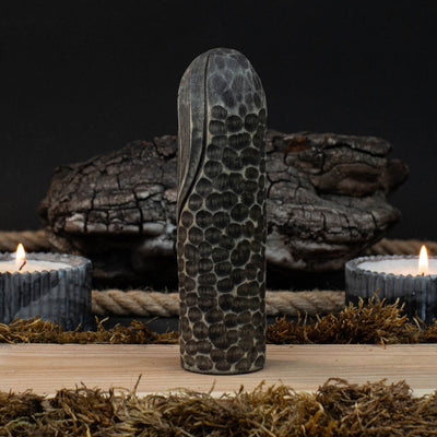 Hand - Carved Odin Figurine – 13 cm (5.1 inches) Wooden Norse God Sculpture - 4