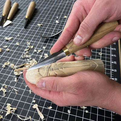 Hand - Carved Odin Figurine – 13 cm (5.1 inches) Wooden Norse God Sculpture - 7