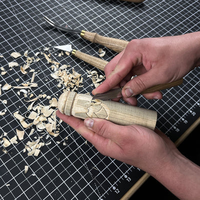 Hand - Carved Thor Figurine – 14 cm (5.7 inches) Wooden Scandinavian God Statue - 6