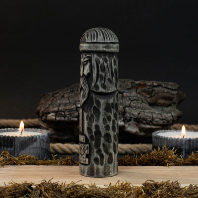 Hand - Carved Thor Figurine – 14 cm (5.7 inches) Wooden Scandinavian God Statue - 2