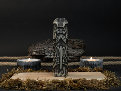 Hand - Carved Vidar Figurine – 14 cm (5.7 inches) Wooden Norse God of Vengeance Statue - 1