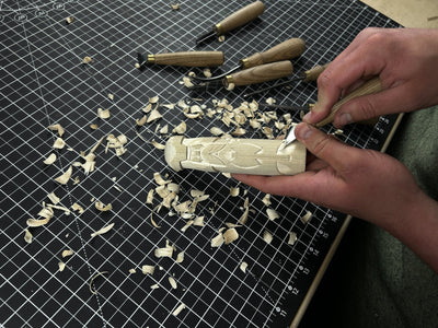 Hand - Carved Vidar Figurine – 14 cm (5.7 inches) Wooden Norse God of Vengeance Statue - 6