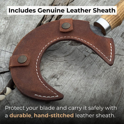 Hand - Forged Athame Ritual Witch Sickle, ⌀ 13 cm (5.12 inches) - 4