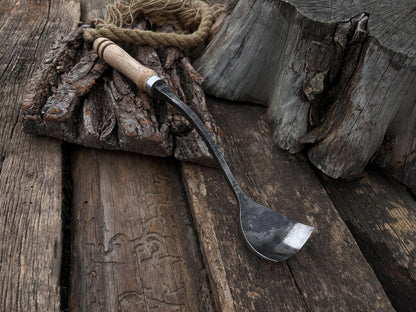 Hand - Forged Spoon (Short) Bent Gouge, 50 - 70 mm (2 - 2.8 inches) - 7