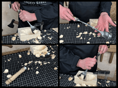 Spoon Bent Gouge, 50 - 70 mm (2 - 2.8 inches) - 6