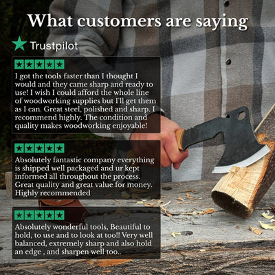 Hand-Forged Bushcraft Axe, 565 g / 1.24 lb - 11