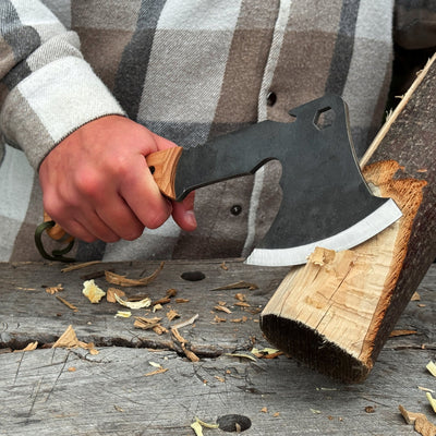 Hand-Forged Bushcraft Axe, 565 g / 1.24 lb - 6