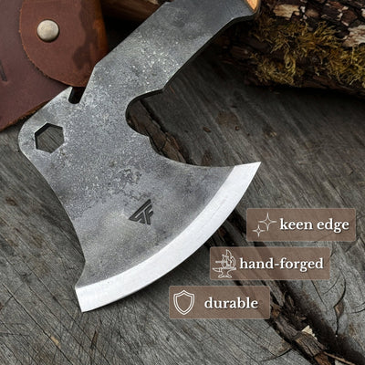 Hand-Forged Bushcraft Axe, 565 g / 1.24 lb - 2