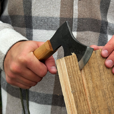 Hand-Forged Bushcraft Hatchet, 365 g / 0.80 lb - 6