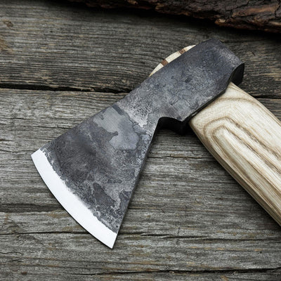 Hand - Forged Bushcraft Hatchet with Leather Back Sheath, 0.74 kg (1.63 lb) - 5