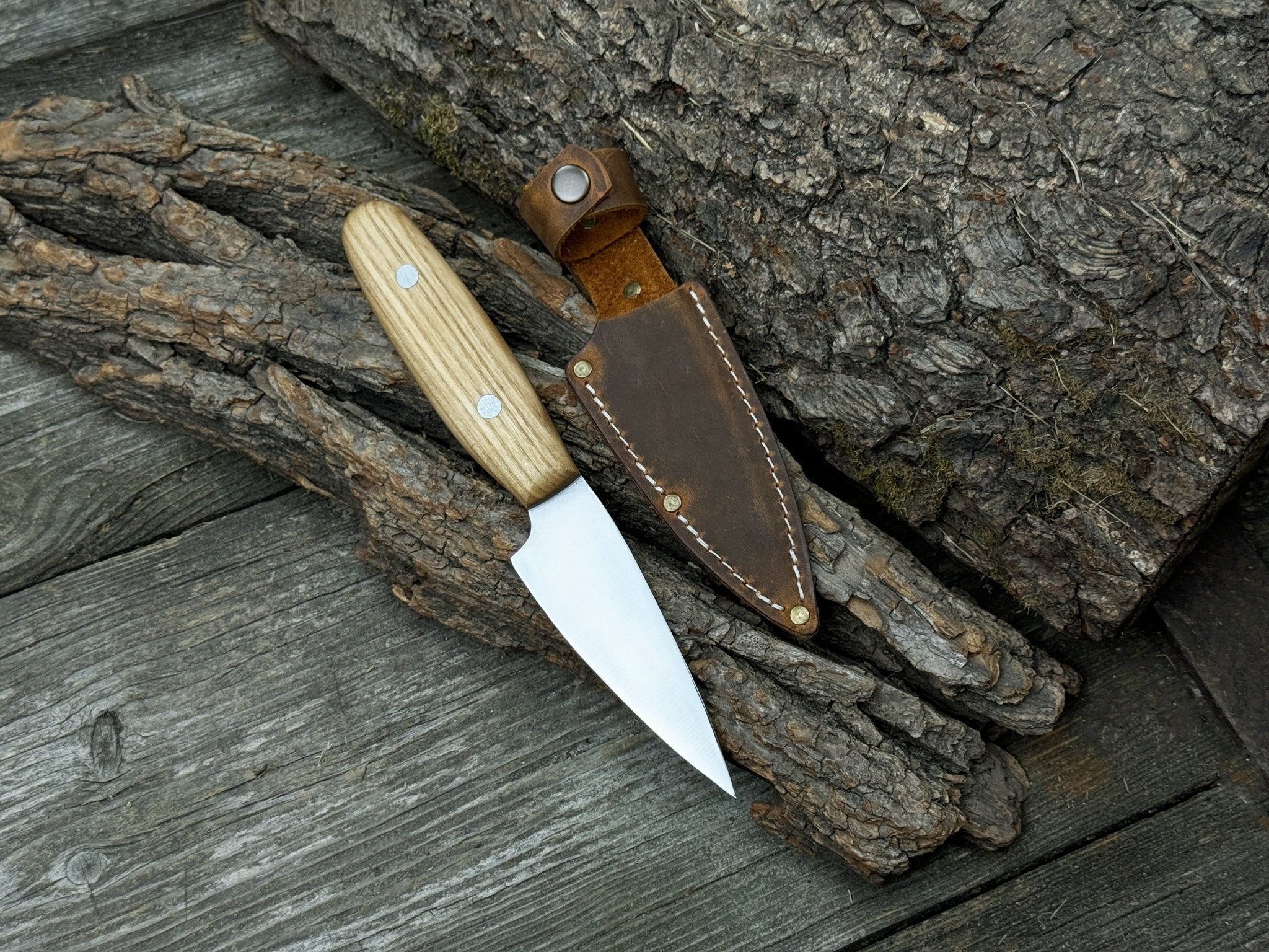 Hand - Forged Bushcraft Knife, 10 cm (3.94 inches) - 1