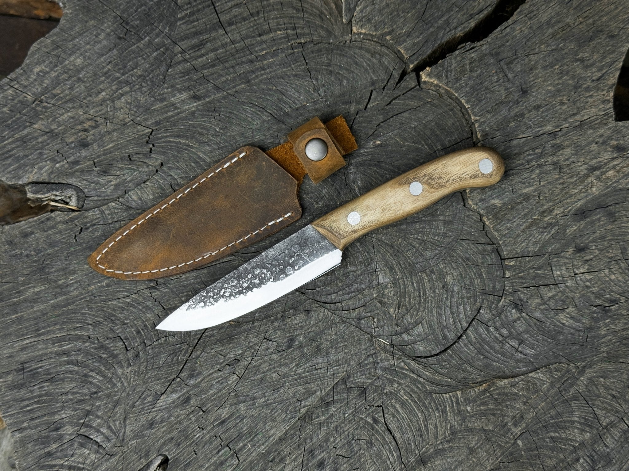 Hand - Forged Bushcraft Knife, 10.5 cm (4.13 inches) - 5