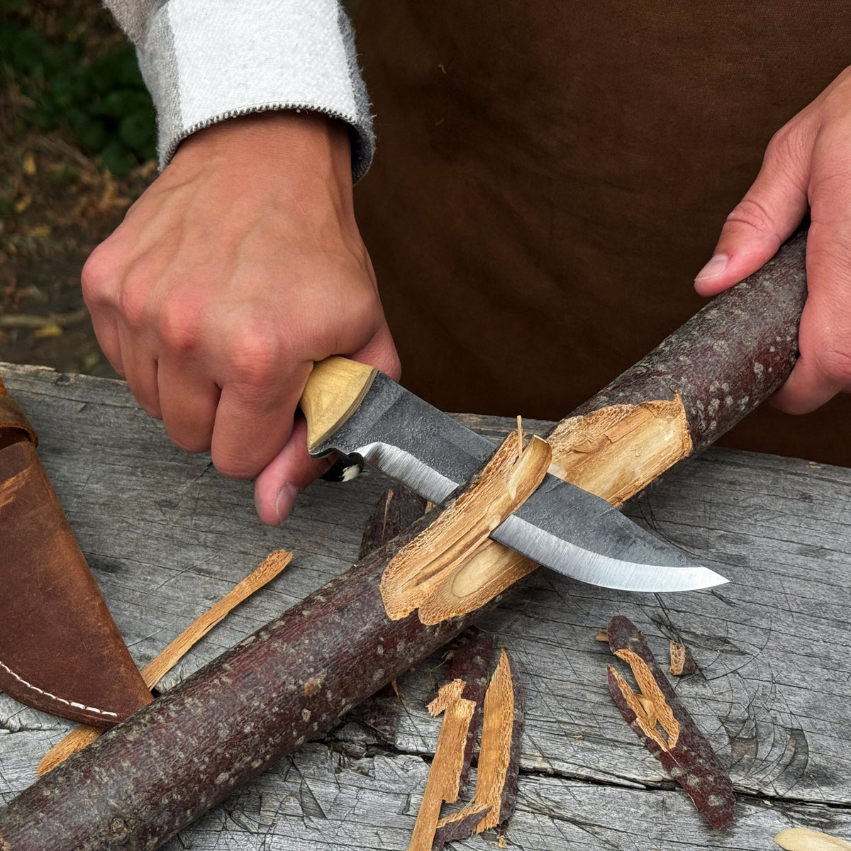 Hand-Forged Bushcraft Knife, 12 cm (4.72 inches) - 4