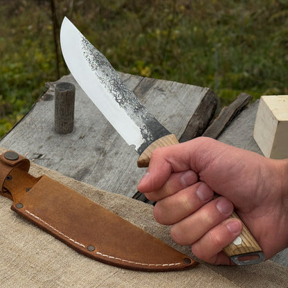 Hand - Forged Bushcraft Knife, 12 cm (4.72 inches) - 1