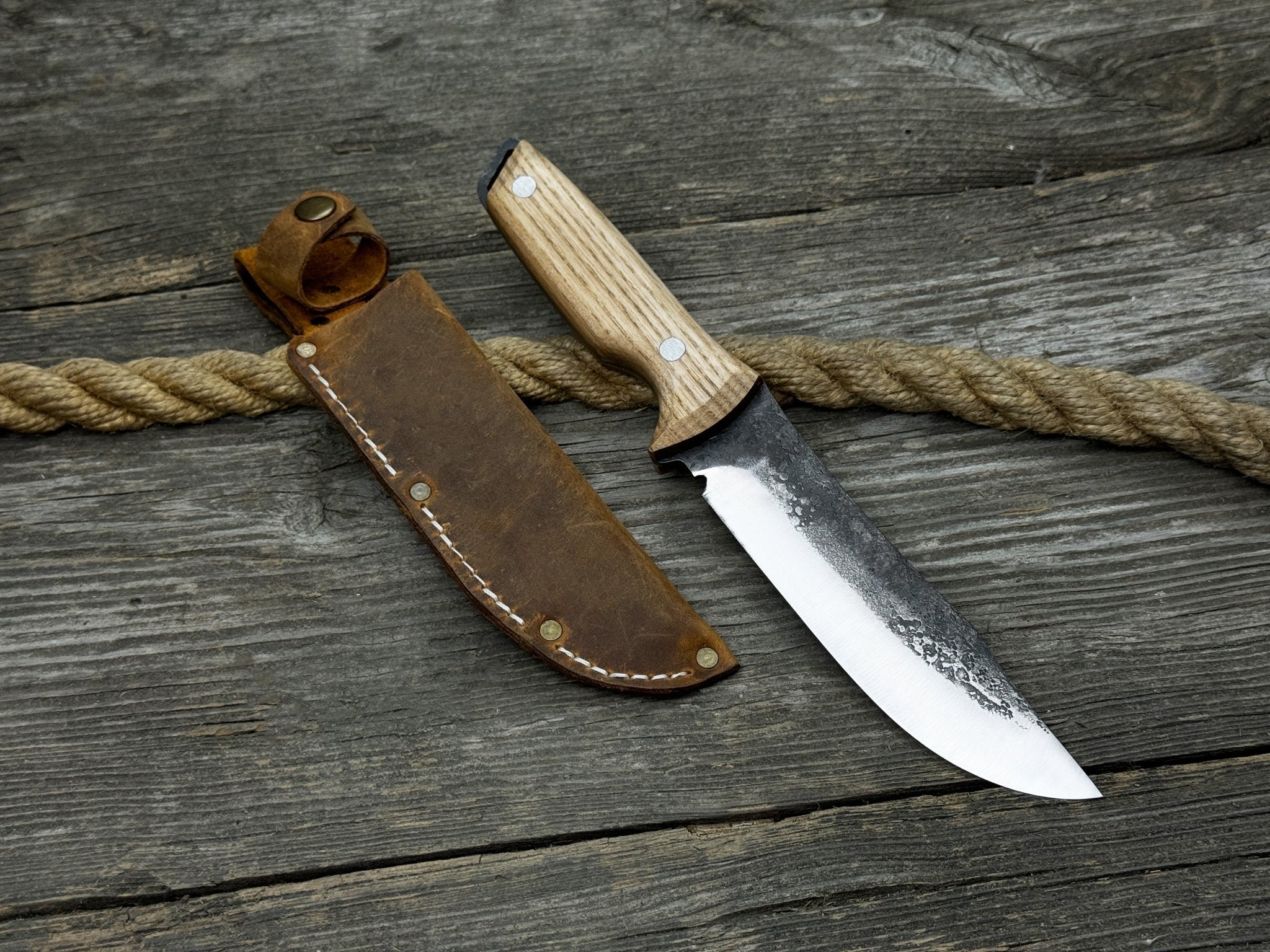 Hand - Forged Bushcraft Knife, 12 cm (4.72 inches) - 3