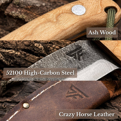 Hand-Forged Bushcraft Knife, 12 cm (4.72 inches) - 7