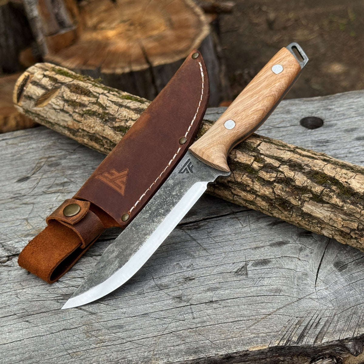 Hand-Forged Bushcraft Knife, 12 cm (4.72 inches) - 1