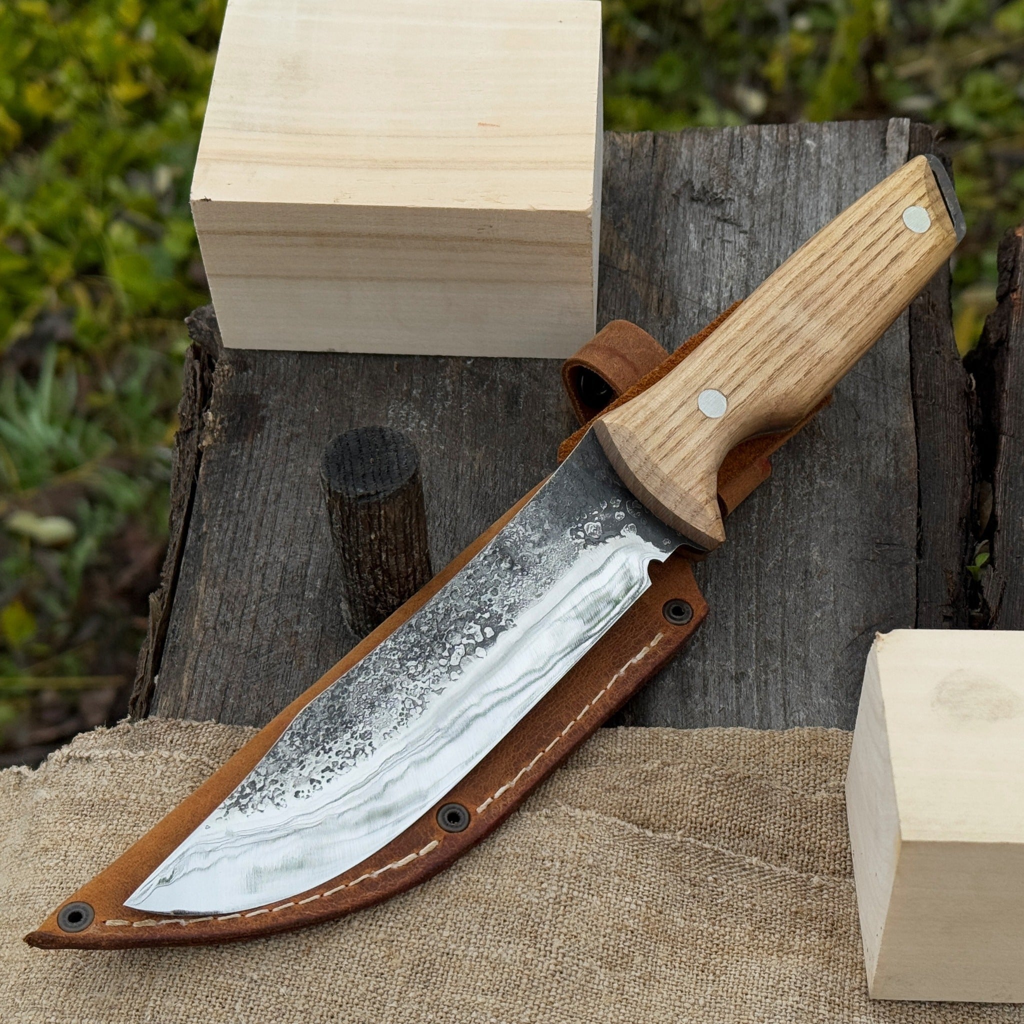 Hand - Forged Bushcraft Knife, 12 cm (4.72 inches) - 1
