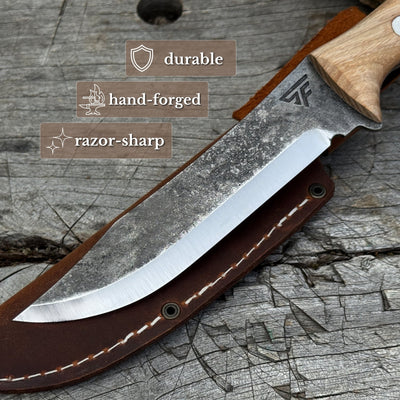 Hand-Forged Bushcraft Knife, 12 cm (4.72 inches) - 3