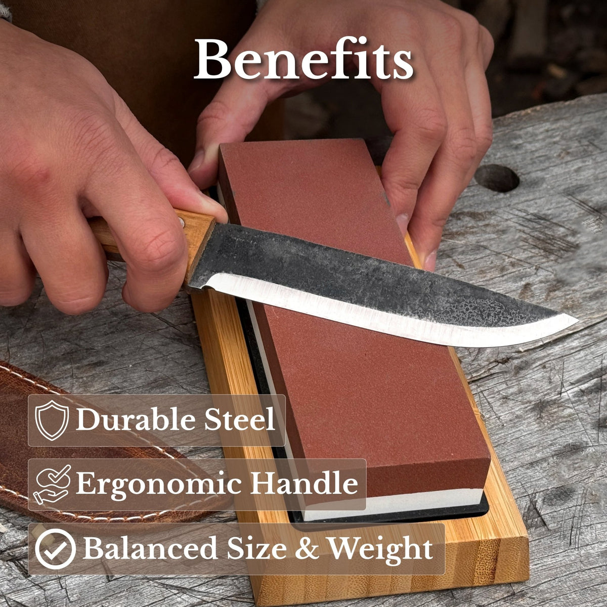 Hand-Forged Bushcraft Knife, 12.5 cm / 4.92 in - 8