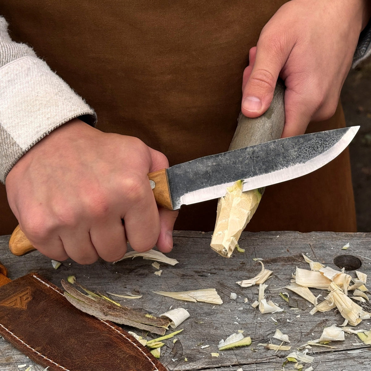 Hand-Forged Bushcraft Knife, 12.5 cm / 4.92 in - 5