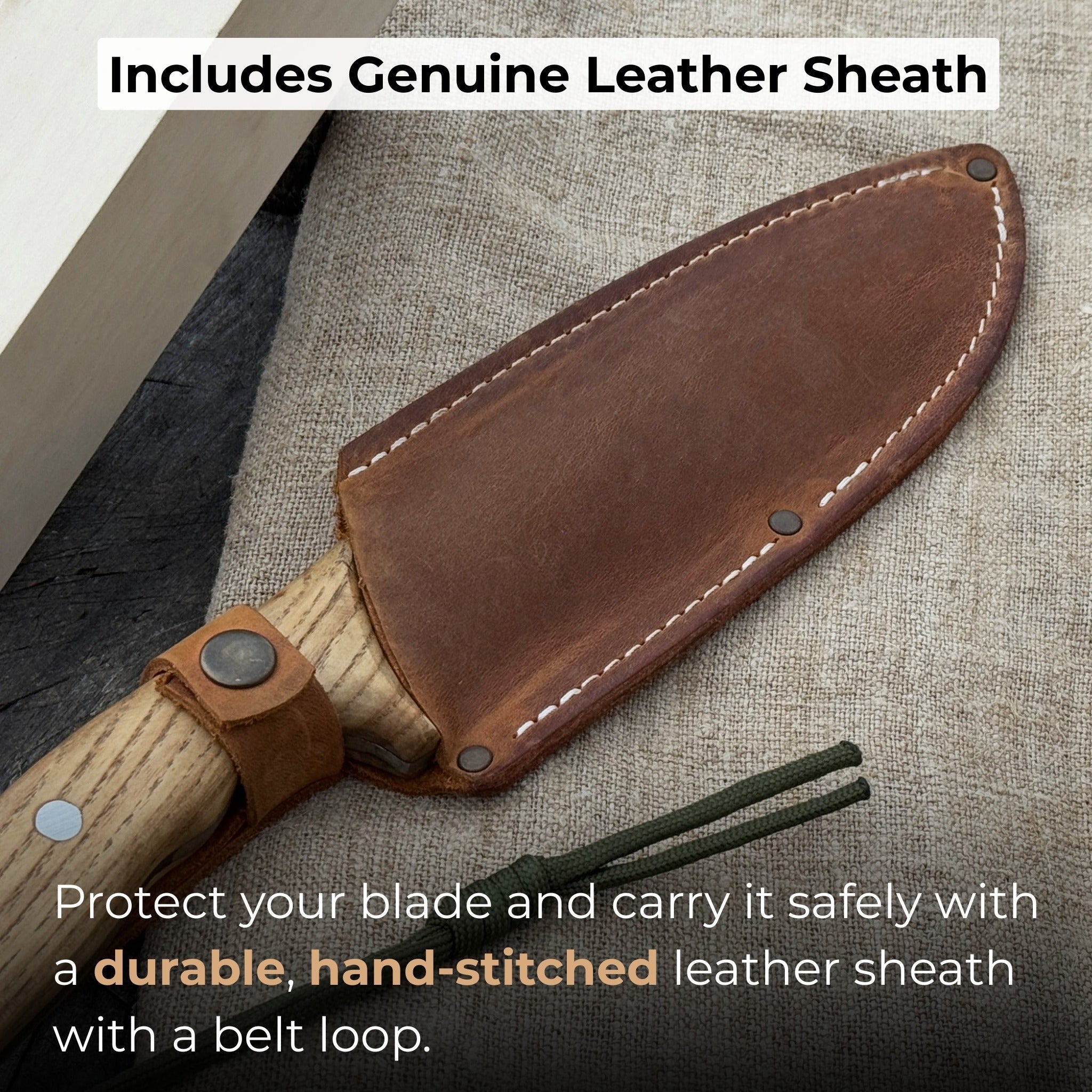 Hand - Forged Bushcraft Knife, 15.5 cm (6.1 inches) - 4