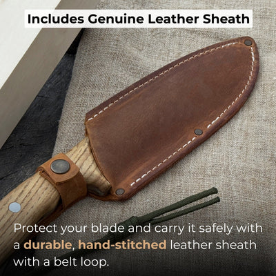 Hand - Forged Bushcraft Knife, 15.5 cm (6.1 inches) - 4