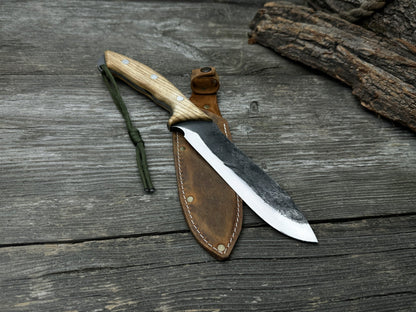 Hand - Forged Bushcraft Knife, 15.5 cm (6.1 inches) - 1