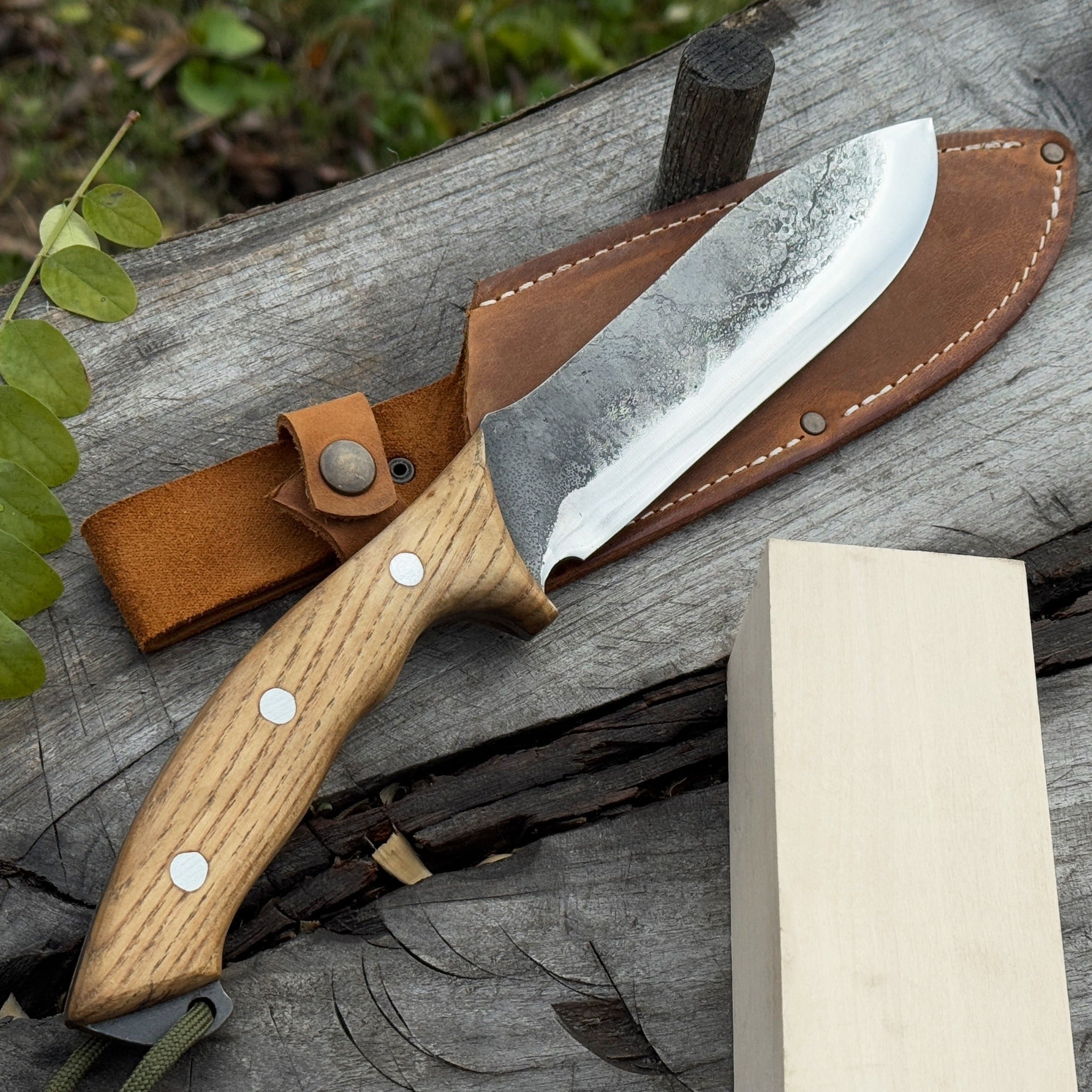 Hand - Forged Bushcraft Knife, 15.5 cm (6.1 inches) - 13