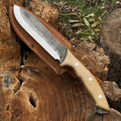 Hand - Forged Bushcraft Knife, 15.5 cm (6.1 inches) - 14