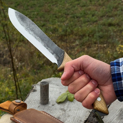 Hand - Forged Bushcraft Knife, 15.5 cm (6.1 inches) - 12