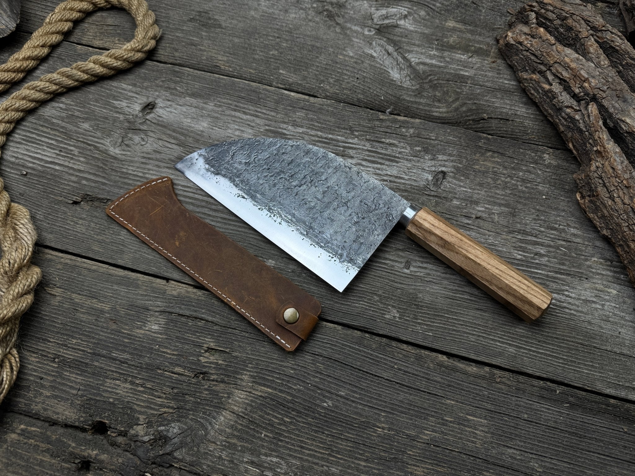 Hand - Forged Bushcraft Knife, 19.5 cm (7.68 inches) - 3