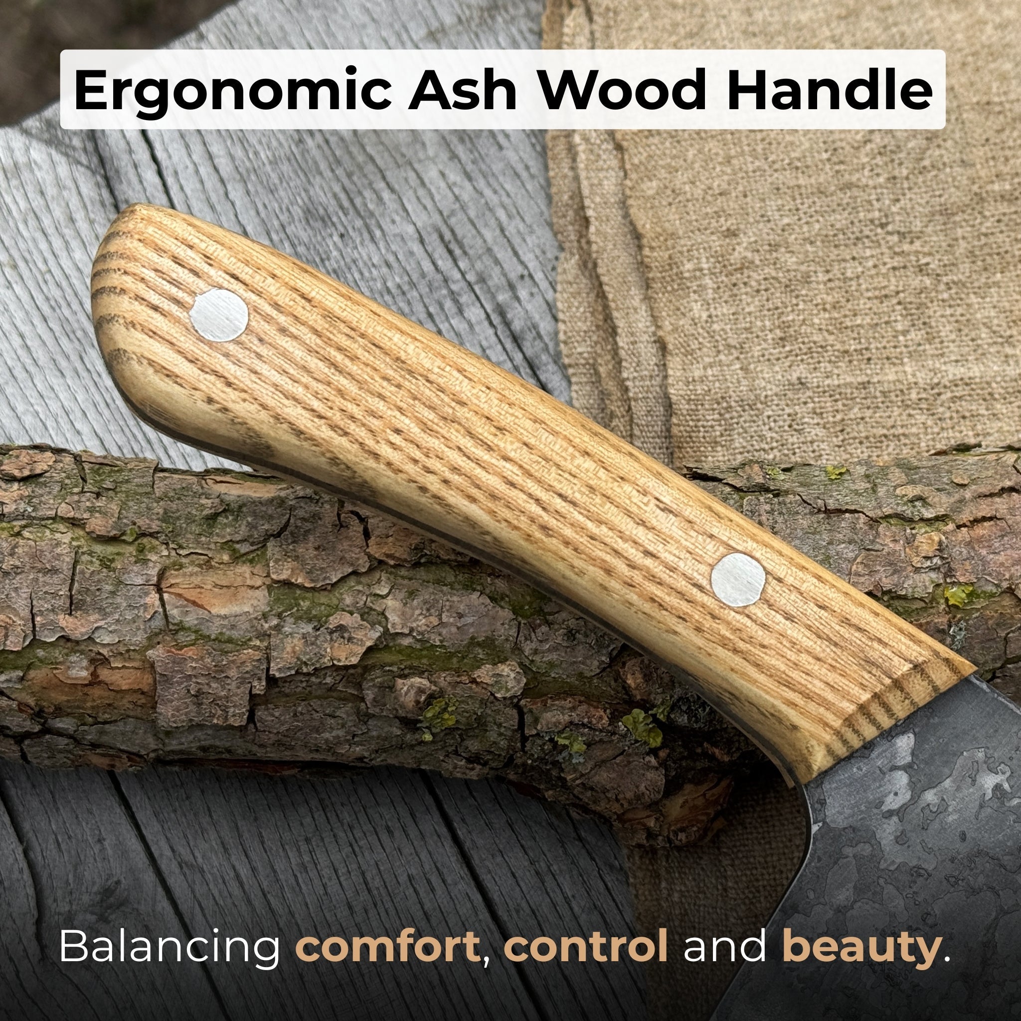 Hand-Forged Bushcraft Knife, 20.5 cm (8.07 inches) - 3
