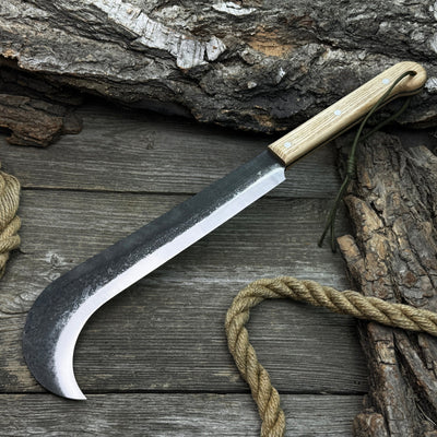 Hand - Forged Bushcraft Knife, 27 cm (10.6 inches) - 9