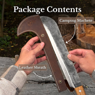 Hand-Forged Bushcraft Knife, 27 cm (10.6 inches) - 8