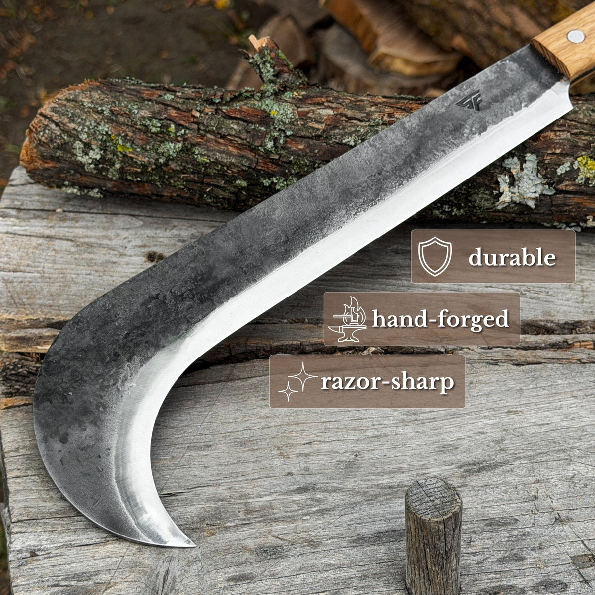 Hand-Forged Bushcraft Knife, 27 cm (10.6 inches) - 2