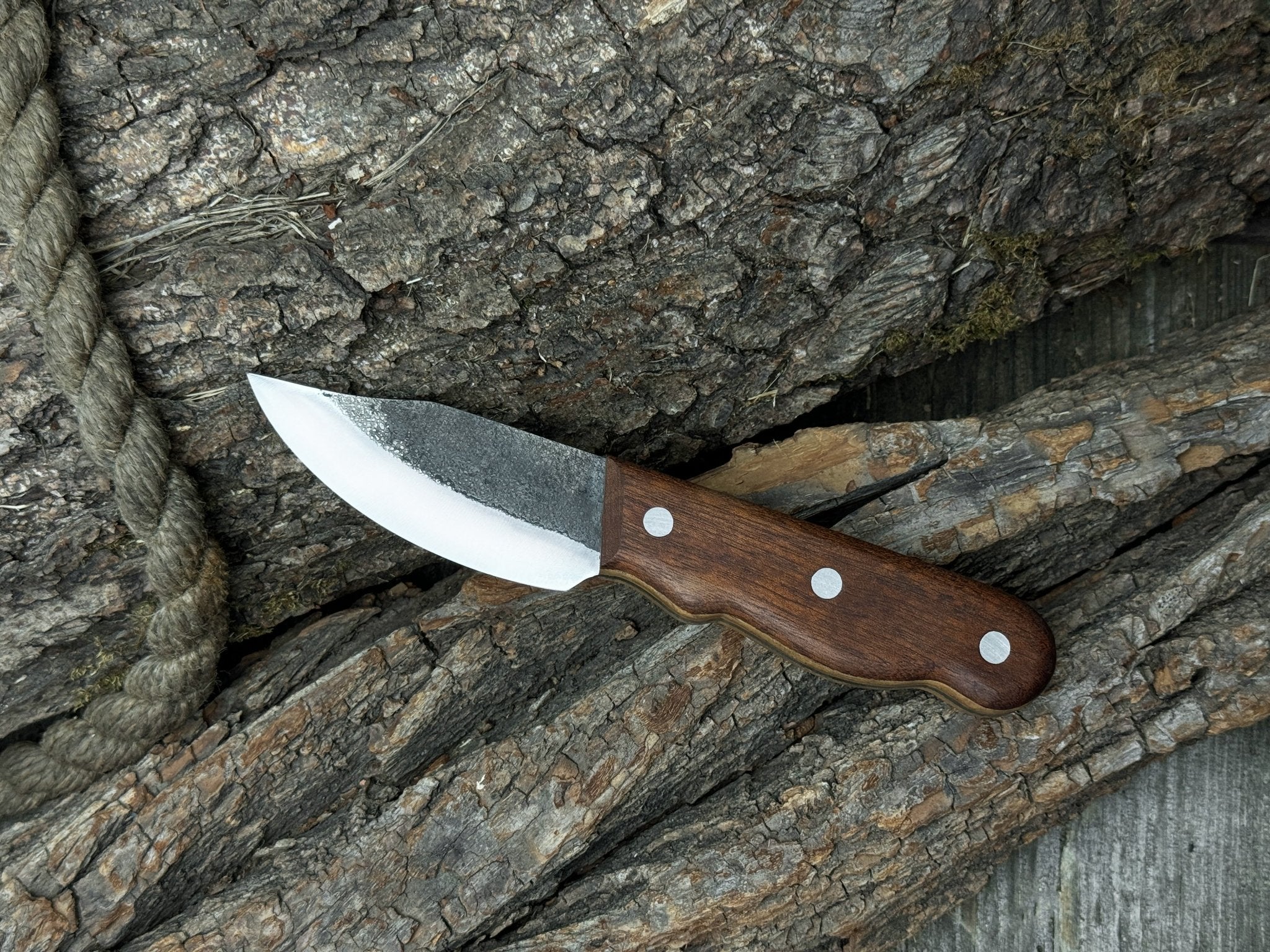 Hand - Forged Bushcraft Knife, 8.5 cm (3.35 inches) - 3