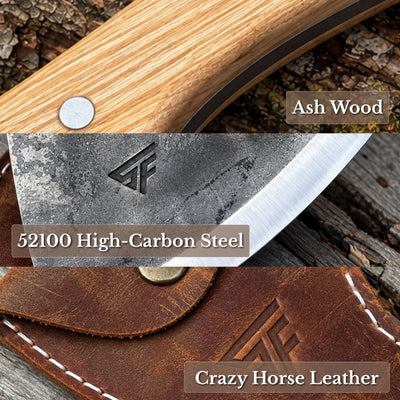 Hand-Forged Camping Axe, 455 g / 1 lb - 7