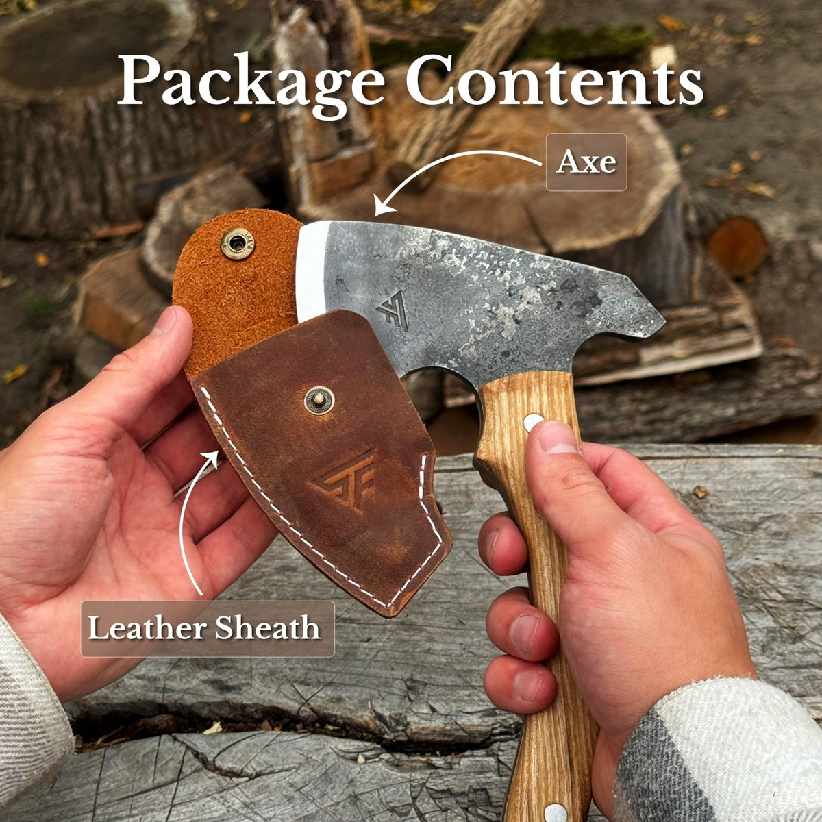 Hand-Forged Camping Axe, 455 g / 1 lb - 9