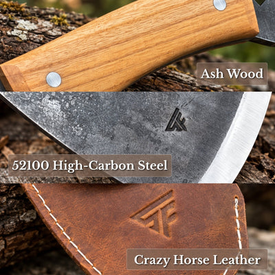 Hand-Forged Camping (Chopping) Axe, 0.6 kg (1.32 Ibs) - 7