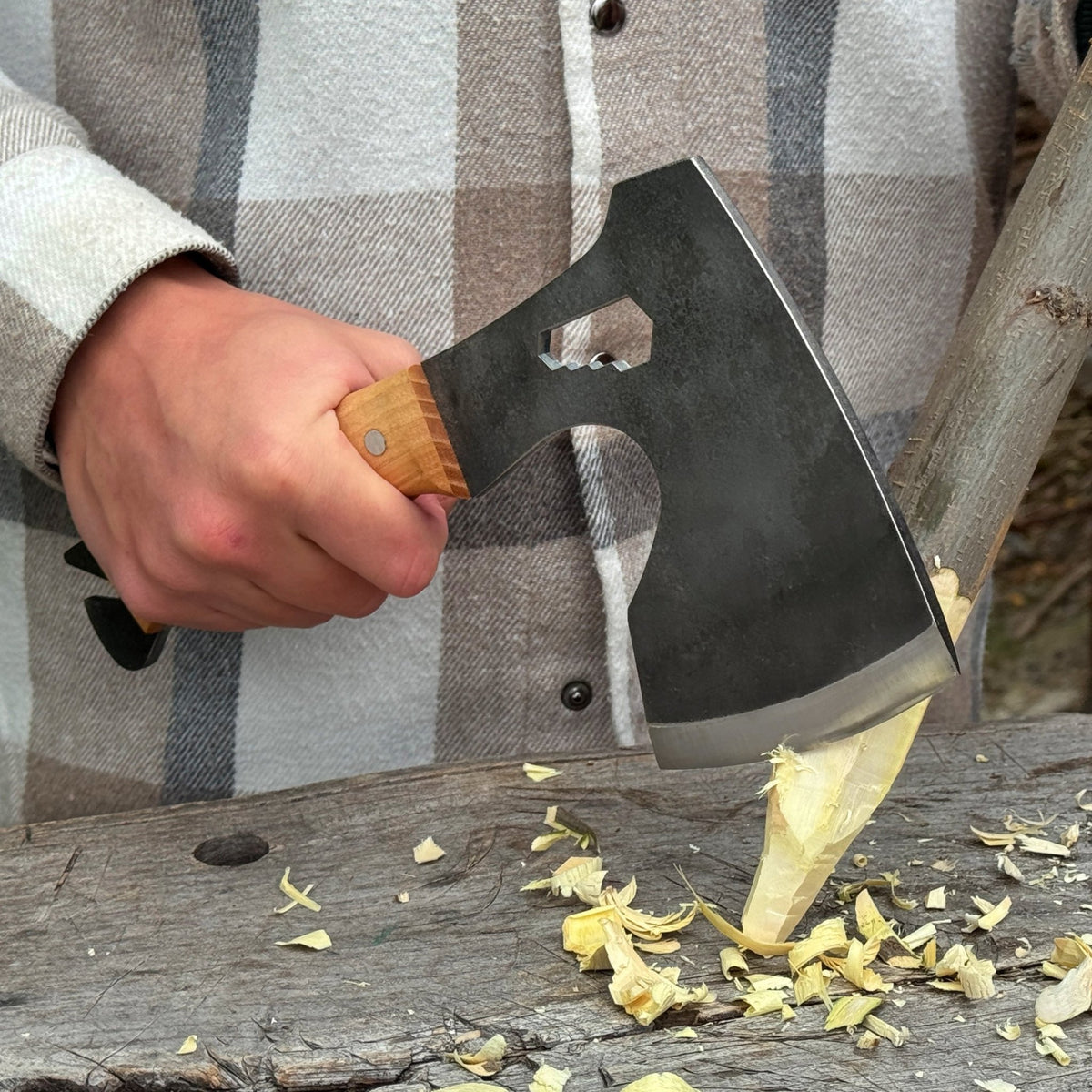 Hand-Forged Camping (Chopping) Axe, 0.6 kg (1.32 Ibs) - 6